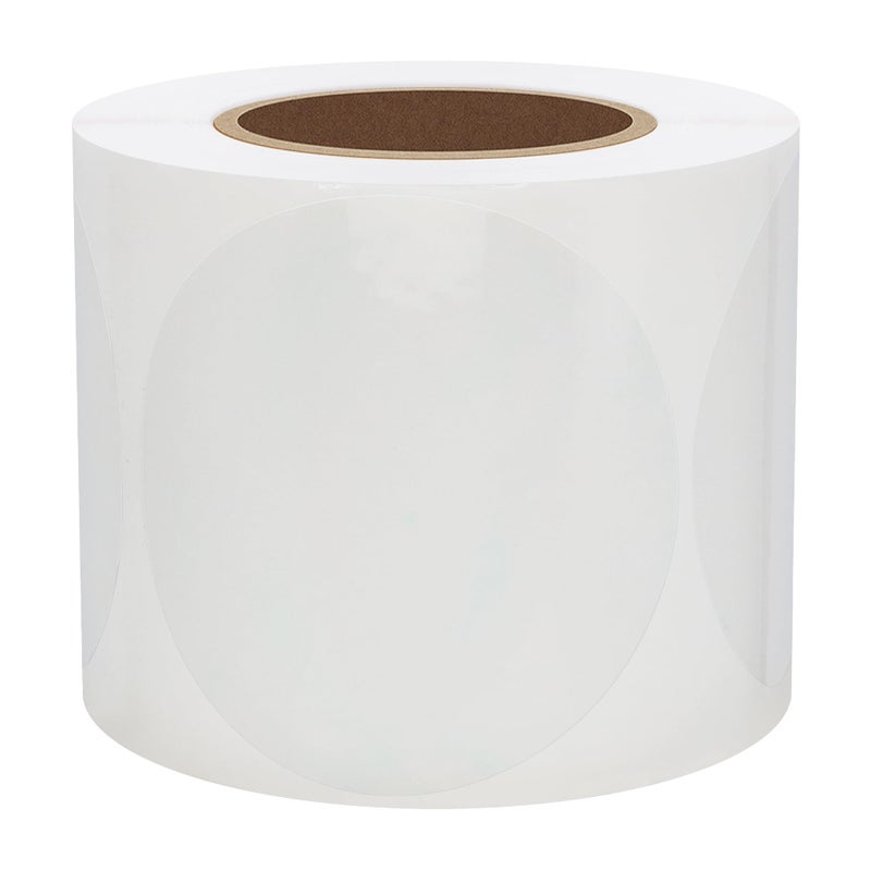 Hybsk 300pcs Clear Round Labels 2 inch Circle Seal Sticker for Envelope Sealing Box Packing (2 inch Round) - Image 3